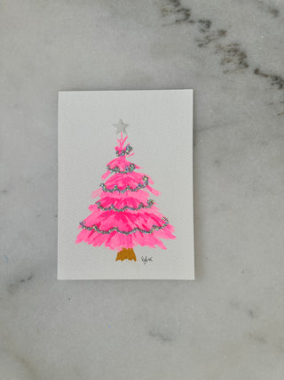LGD Pink Tree - Original Painting - 5x7