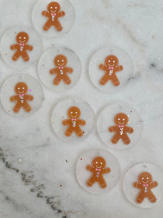 Gingerbread Acrylic Gift Tag