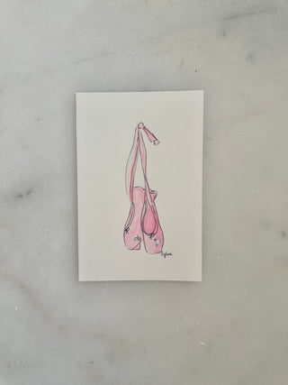 Ballet Shoes - 001 - Original Painting - 4x6