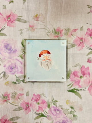 Acrylic Santa 002 - 4x4 - Original Painting