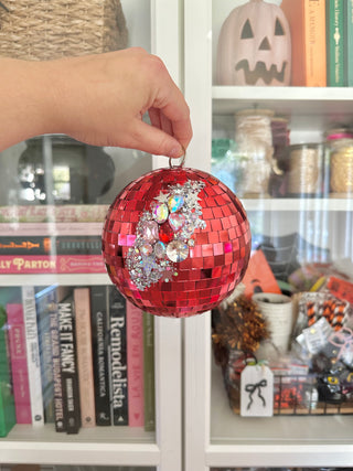 LGD Confetti Disco Ball - Red