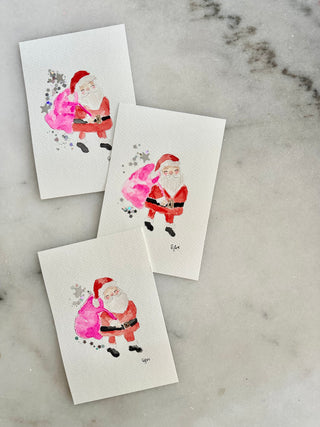 Santa - 002 - Original Painting - 4x6