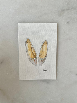 001 - Shoes - Original Painting - 4x6