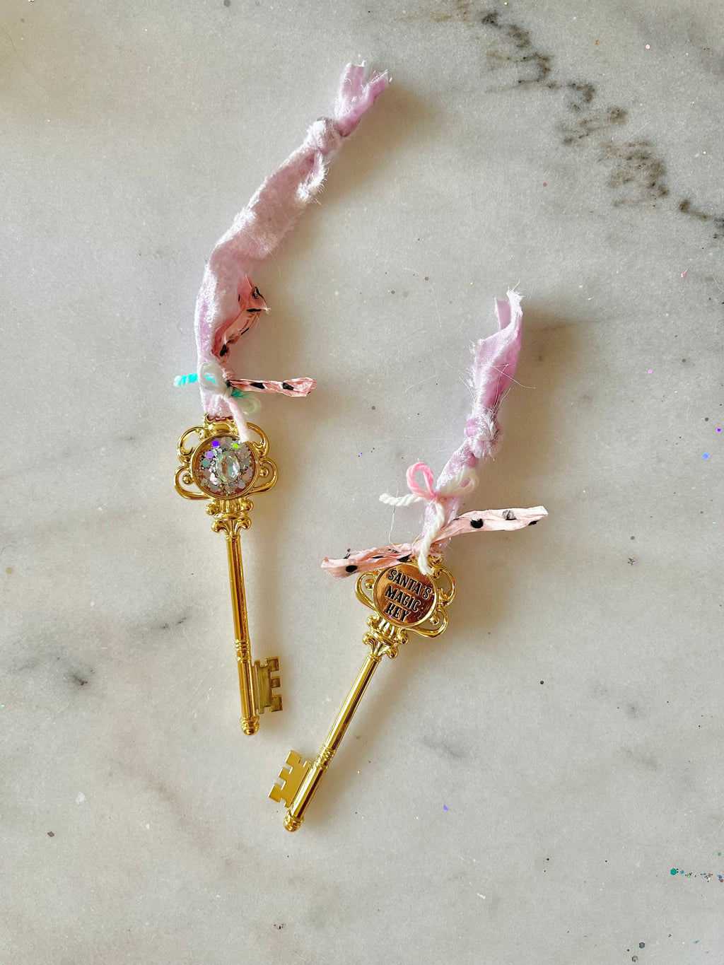 Gold Santa Key – Lauren Glass Designs