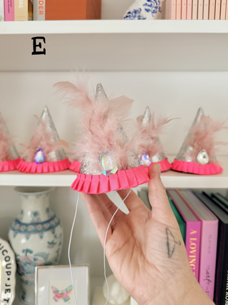 Hand-Embellished Birthday Hat —  Party Keepsake