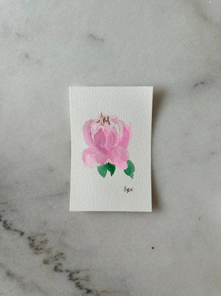 Peony 202 - Original Panting - 4x6