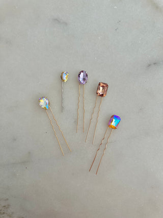 Gem Hair Pins - 017