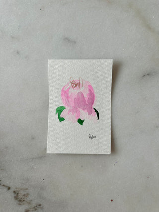 Peony 204 - Original Panting - 4x6