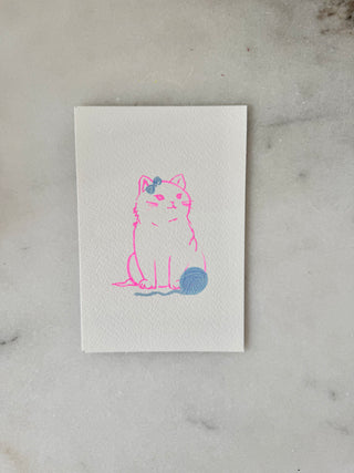 I’m Just a Girl - Cat - 306  - Original Painting - 5x7