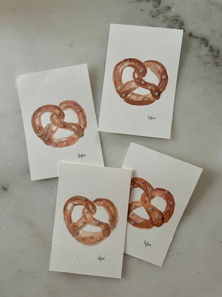 Pretzel - Original Painting - 4x6