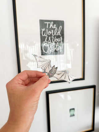Hand-Painted Glitter Bats – Original Wall Art (3 Sizes)