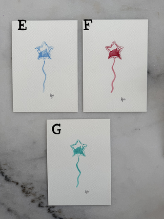 Birthday Balloons - Original Painting - 5x7