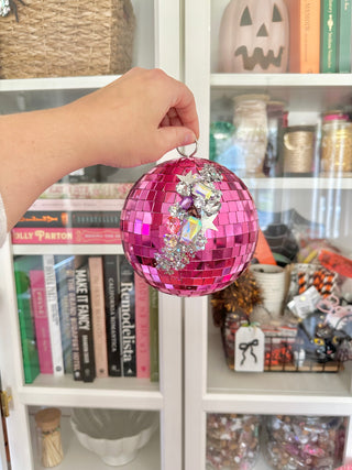 LGD Confetti Disco Ball - Hot Pink