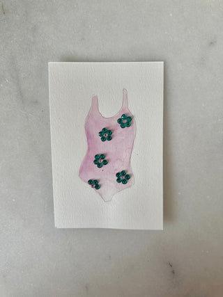 Bathing Suit - 010 - Original Painting - 4x6