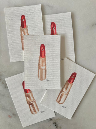 Lipstick  - Original Painting - 4x6