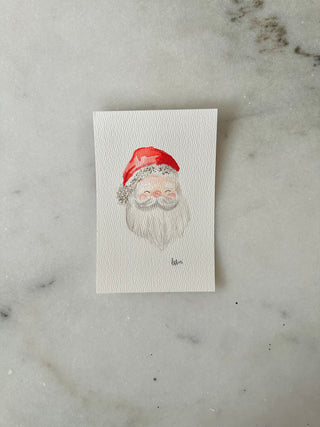 Santa - Original Painting - 4x6