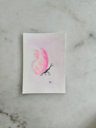 Butterfly 313 - Original Painting - 5x7