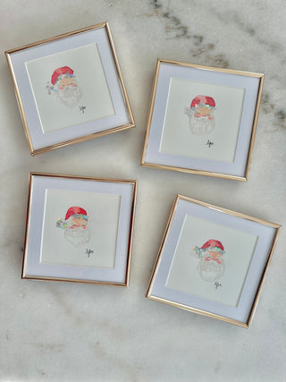 Mini GOLD FRAMED LGD Santa’s  - Original Painting