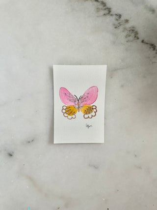 004 Butterfly Painting  - Original Panting - 4x6