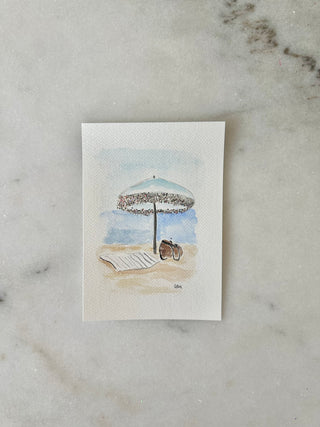 Beach 002 - Original Painting - 5x7