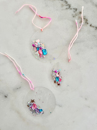 LGD - Acrylic Confetti Circle Tag/Ornament