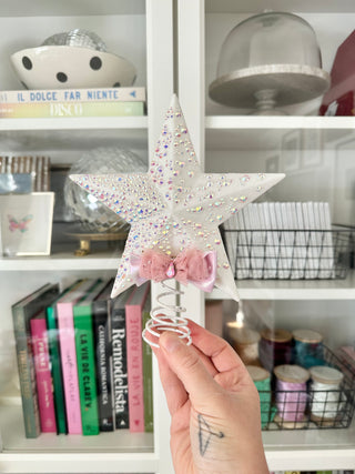 White Star Christmas Tree Topper