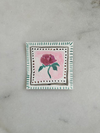Floral 004 - Original Painting - 4x4