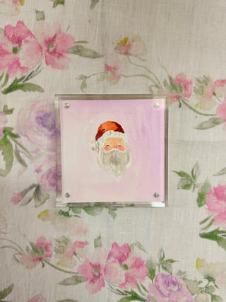 Acrylic Santa 003 - 4x4 - Original Painting