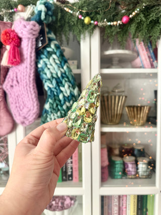 Green Confetti Christmas Tree