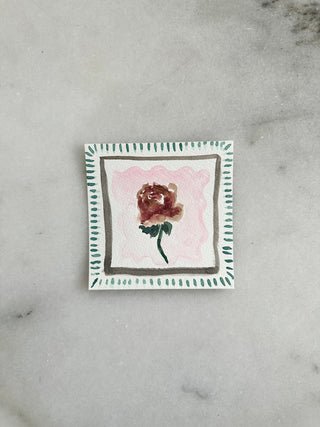 Floral 002 - Original Painting - 4x4