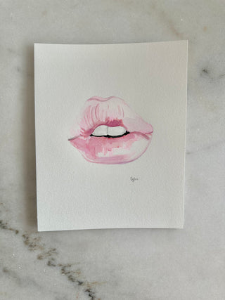 Lips - 001 - Original Painting - 8x10