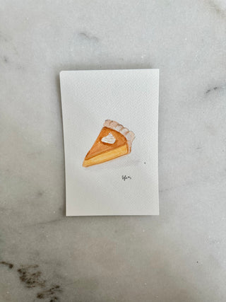 Pumpkin Pie -  001- Original Painting - 4x6 or 5x7