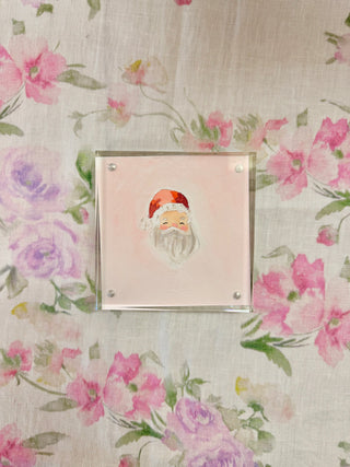 Acrylic Santa 001 - 4x4 - Original Painting