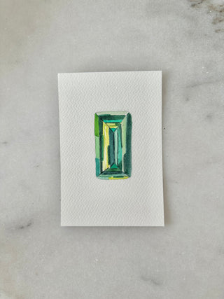 Emerald 001 - Original Painting - 4x6