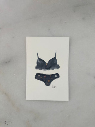 Bathing Suit - 002 - Original Painting - 4x6