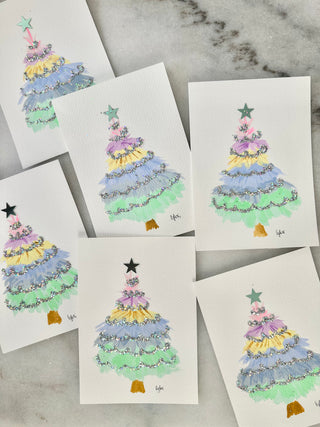 LGD Multi Colored Tree - Original Painting - 5x7