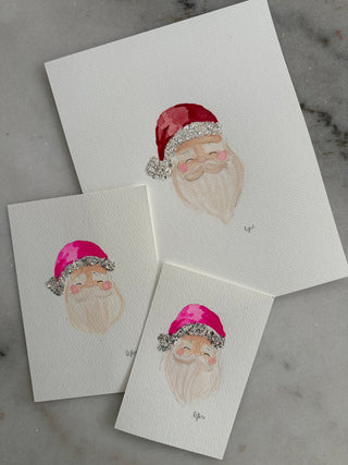 Santa - Original Painting - 4x6, 5x7 or 8x10