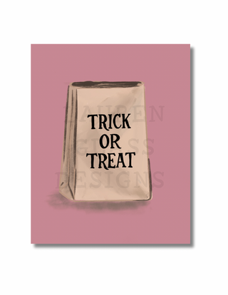 Digital Download - 8x10 - Trick or Treat Bag