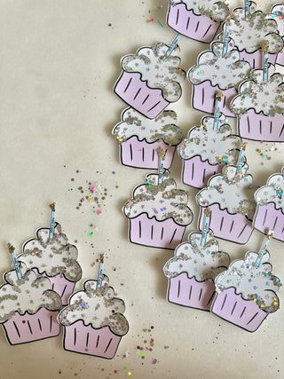 Make a Wish Cupcake - Confetti Charm