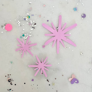Purple Starburst - Confetti Charm