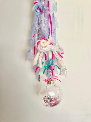 Confetti Ornament Hanger with Large Bow
