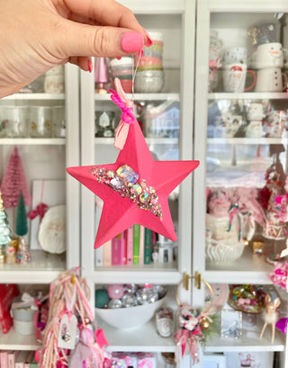 Pink Star Ornament