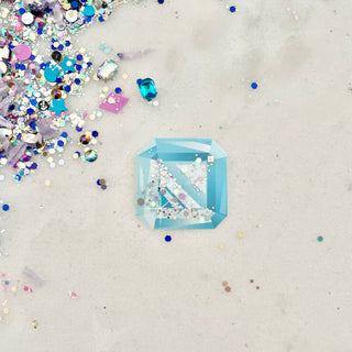 Light Blue Gem - Confetti Charm