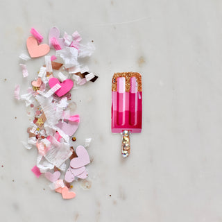 Ombre Pink Popsicle  - Confetti Charm