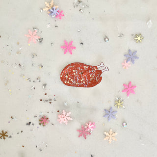 Glitter Turkey  - Confetti Charm