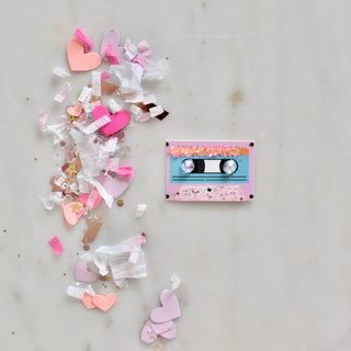 Cassette Tape - Confetti Charm