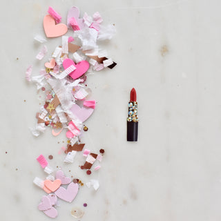 Red Lipstick -  Confetti Charm